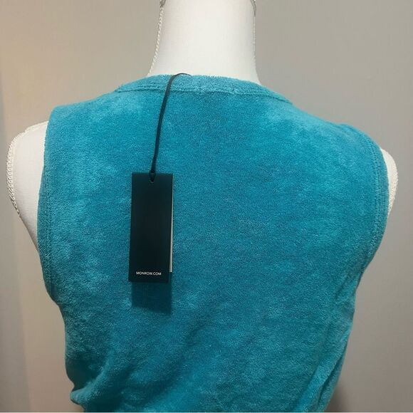 NWT Monrow terry cloth sleeveless tank top women's size xxs - Picture 10 of 11